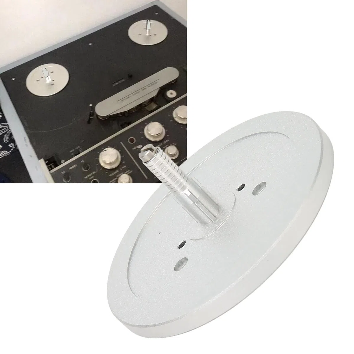 Bobina a Bobina Registratore a Nastro Base, Base Vassoio Adattatore NAB per Opener B67 A807 A810 A77 B77 PR99 A700 Registratori a Bobina (Manicotto a vite in metallo)