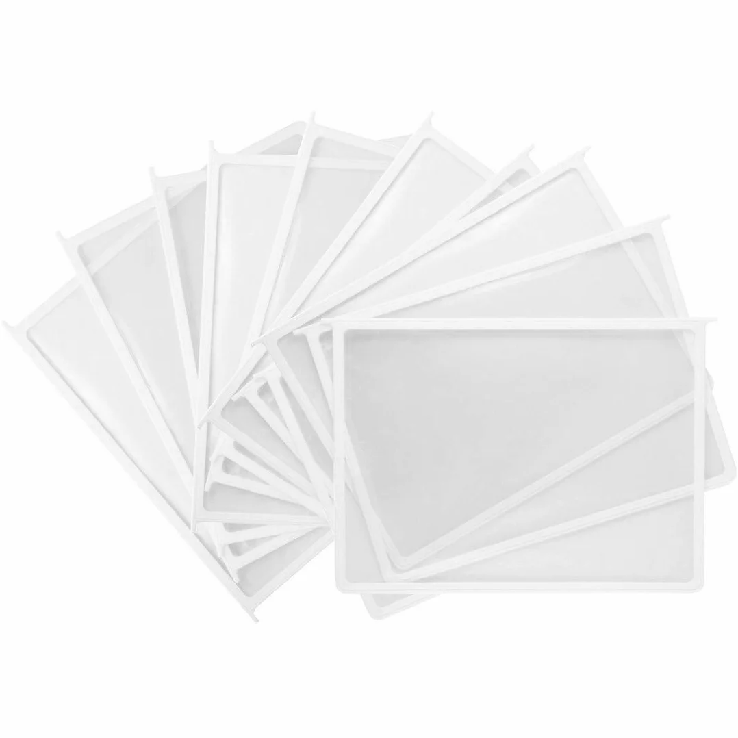 Leviatan 207015 - Pannello di visualizzazione A4, confezione da 10 pezzi, colore: Bianco