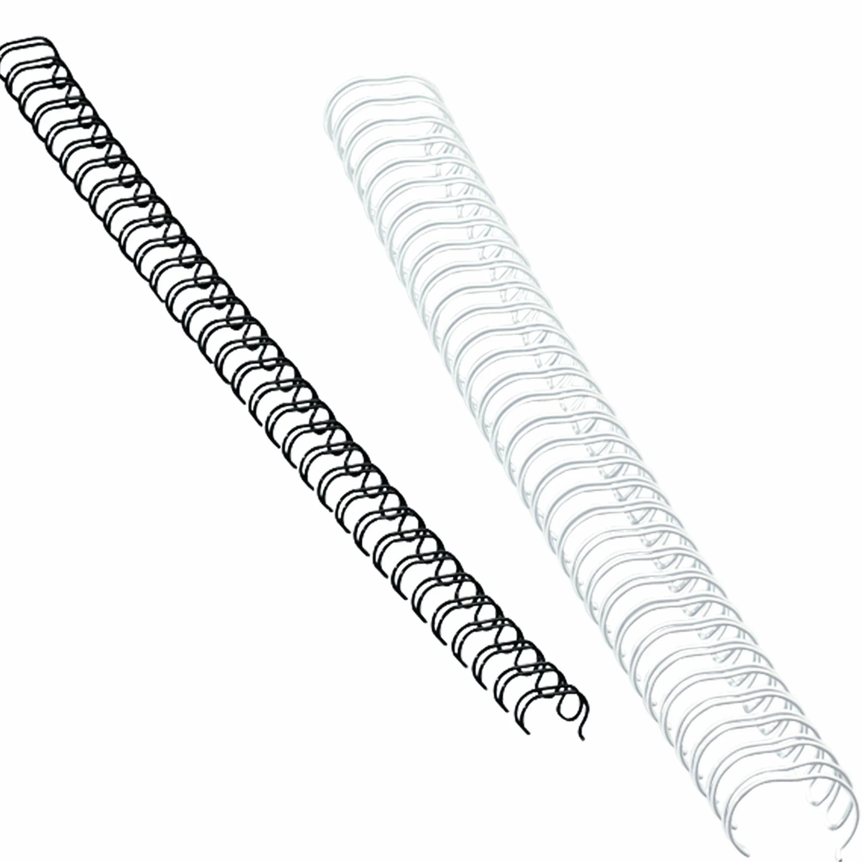 Fellowes 53274 Dorsi Metallici per Rilegatura, 34 Fori, Passo 3:1, Diametro 14 mm, Confezione da 100 Pezzi, Bianco