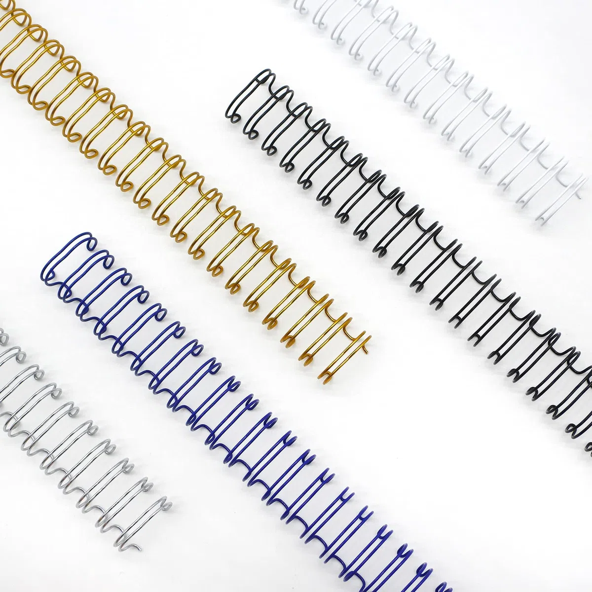 RAYSON Spirali Metalliche per Rilegatura, 15,9 mm, Rilegatura 130 Fogli, 34 Anelli, Formato A4, Multicolore, Confezione da 50