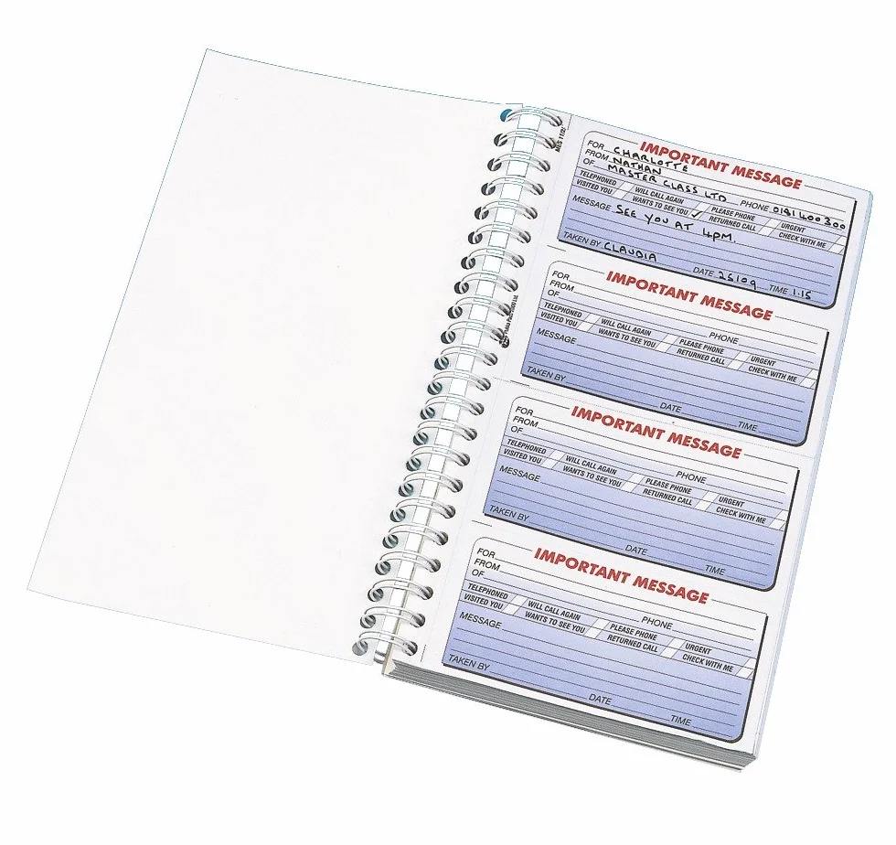 Q-Connect Message Book 400 messaggi duplicato