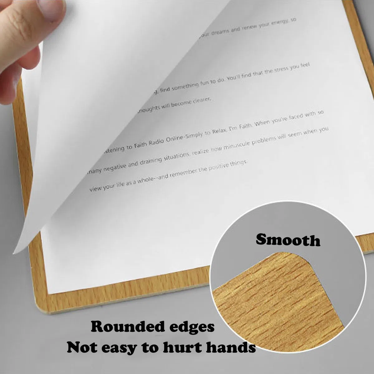 2 Pezzi A4 Portablocco di Legno, Clipboard Portablocchi Lavagna, con Robuste Maniglie A Molla E Fori di Sospensione per Uffici e Scuole (A4)