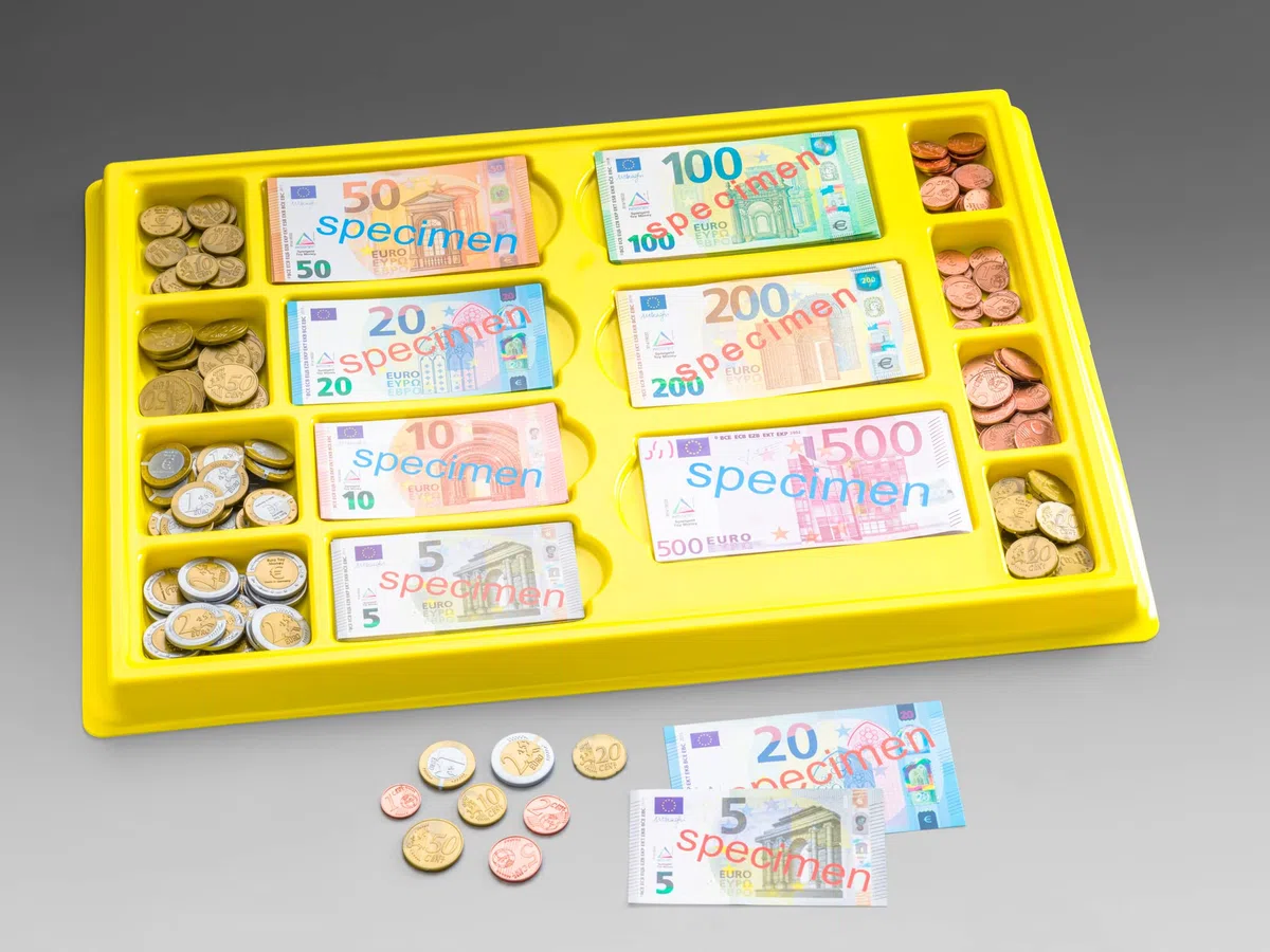 Wissner Box con 130 banconote e 160 monete per Scuola materna