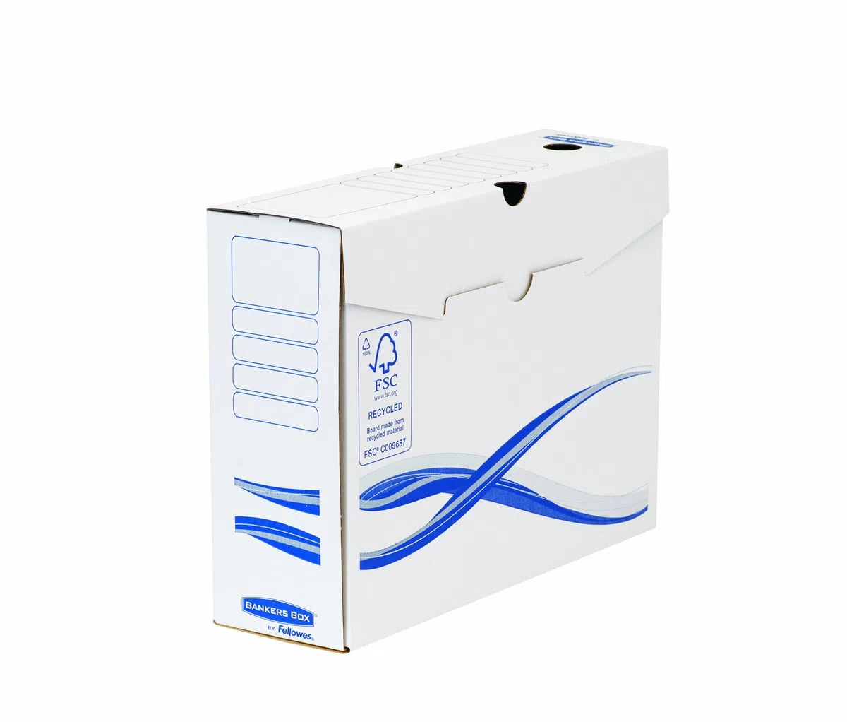 Bankers Box 4460202 Scatola Archivio A4 Basic, Dorso 100 mm, FSC, Confezione da 25 Pezzi