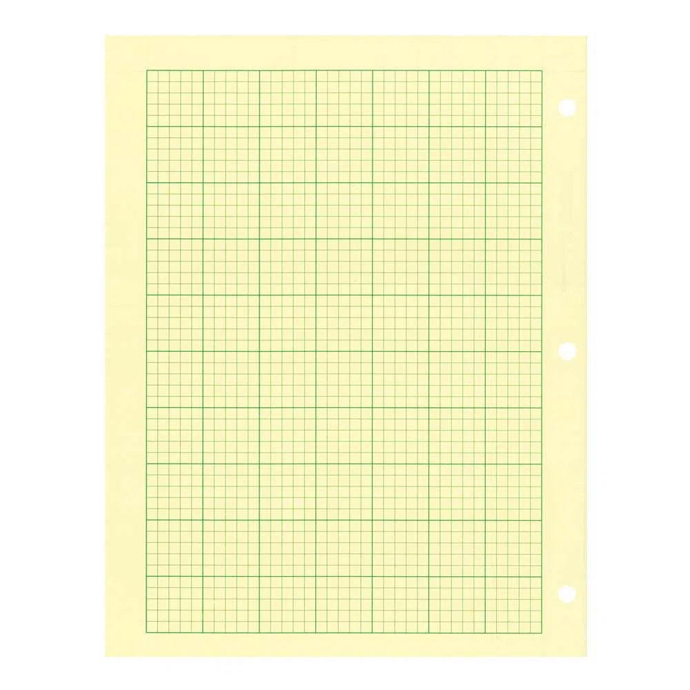 National 12,7 x 12,7 cm, rigato e senza righe, 200 fogli (42389), verde