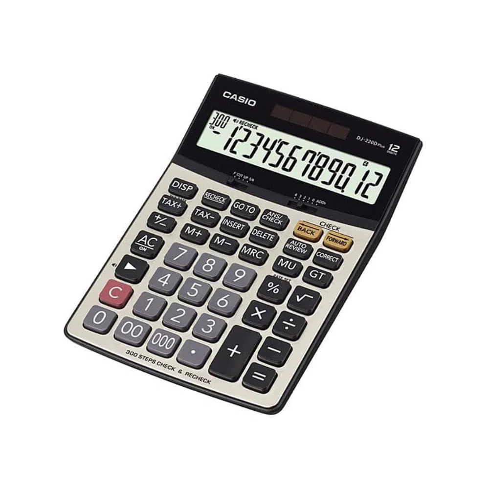 Casio, calcolatrice DJ-220D Plus Check & Recheck