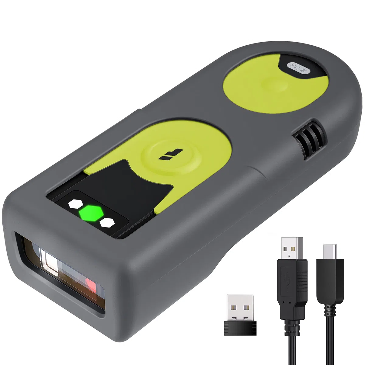 Inateck Lettore Codice a Barre Bluetooth 2D/1D, con Adattatore USB da 2,4 GHz, scansione dello Schermo, comandi di Scelta Rapida esclusivi, BCST-42