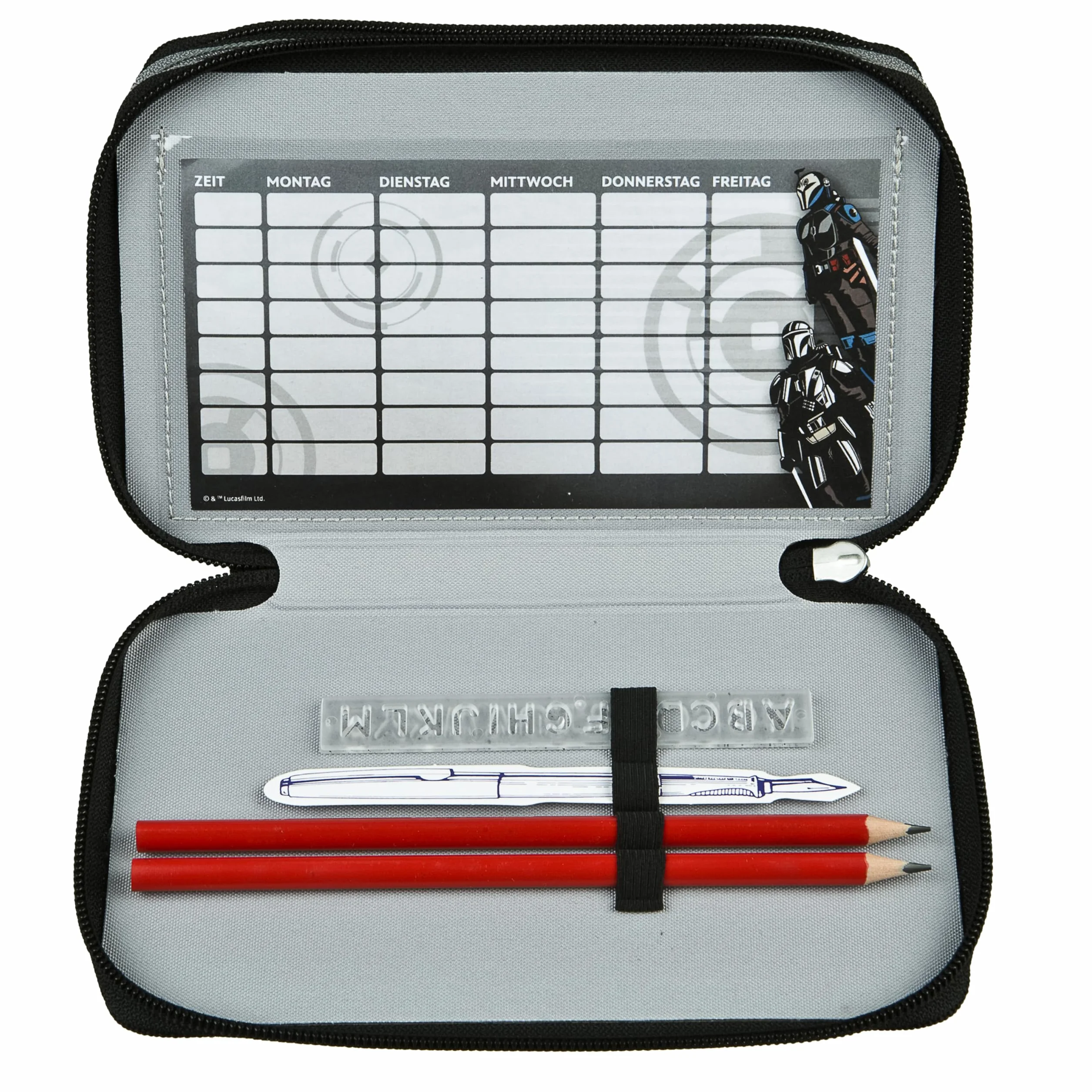 Scooli - Tripledecker Star Wars - Estuche escolar con bolígrafos y accesorios de Ideal para la escuela, El Tiempo Libre y para llevar - a partir de 6 Años