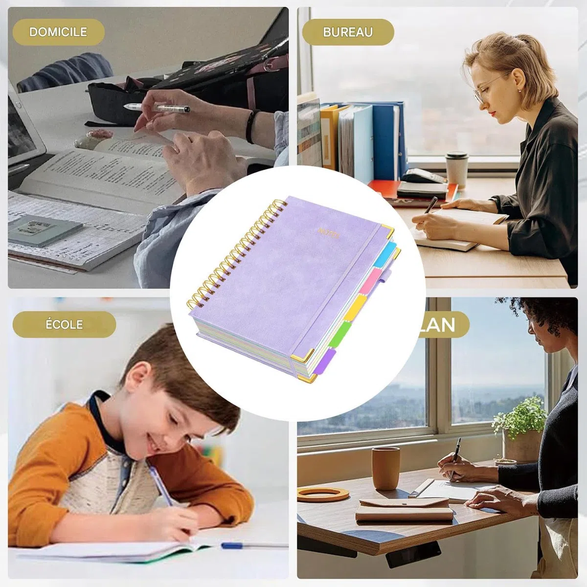 Taccuini scolastici - Diario B5 con separatore rimovibile | 300 pagine organizer compatto per insegnanti studenti riunioni e appunti | lavoro a casa
