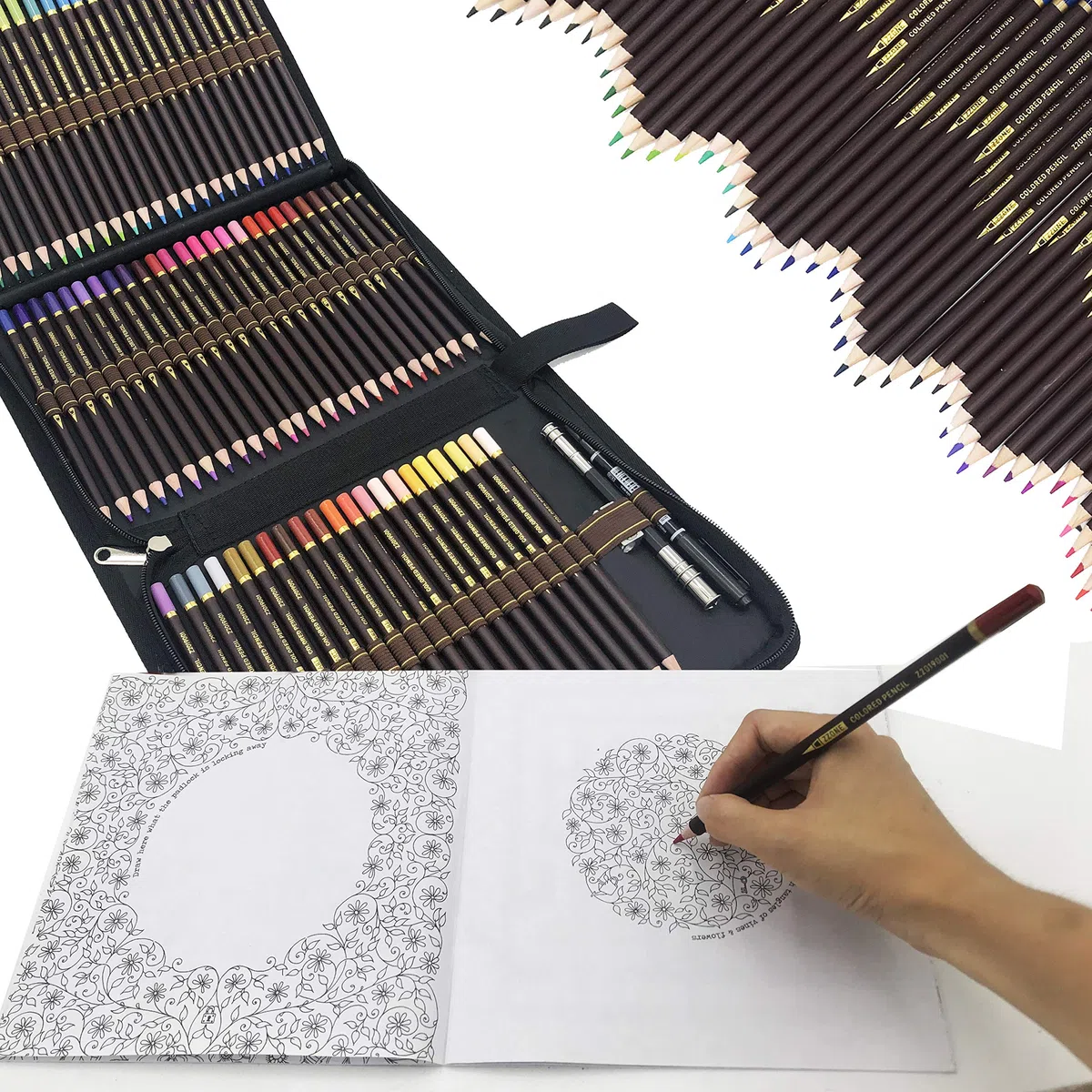 migliori kit da disegno,72 matite Colorate in astuccio portapenne grande capacità- Pastelli Professionali Adulti e Bambini
