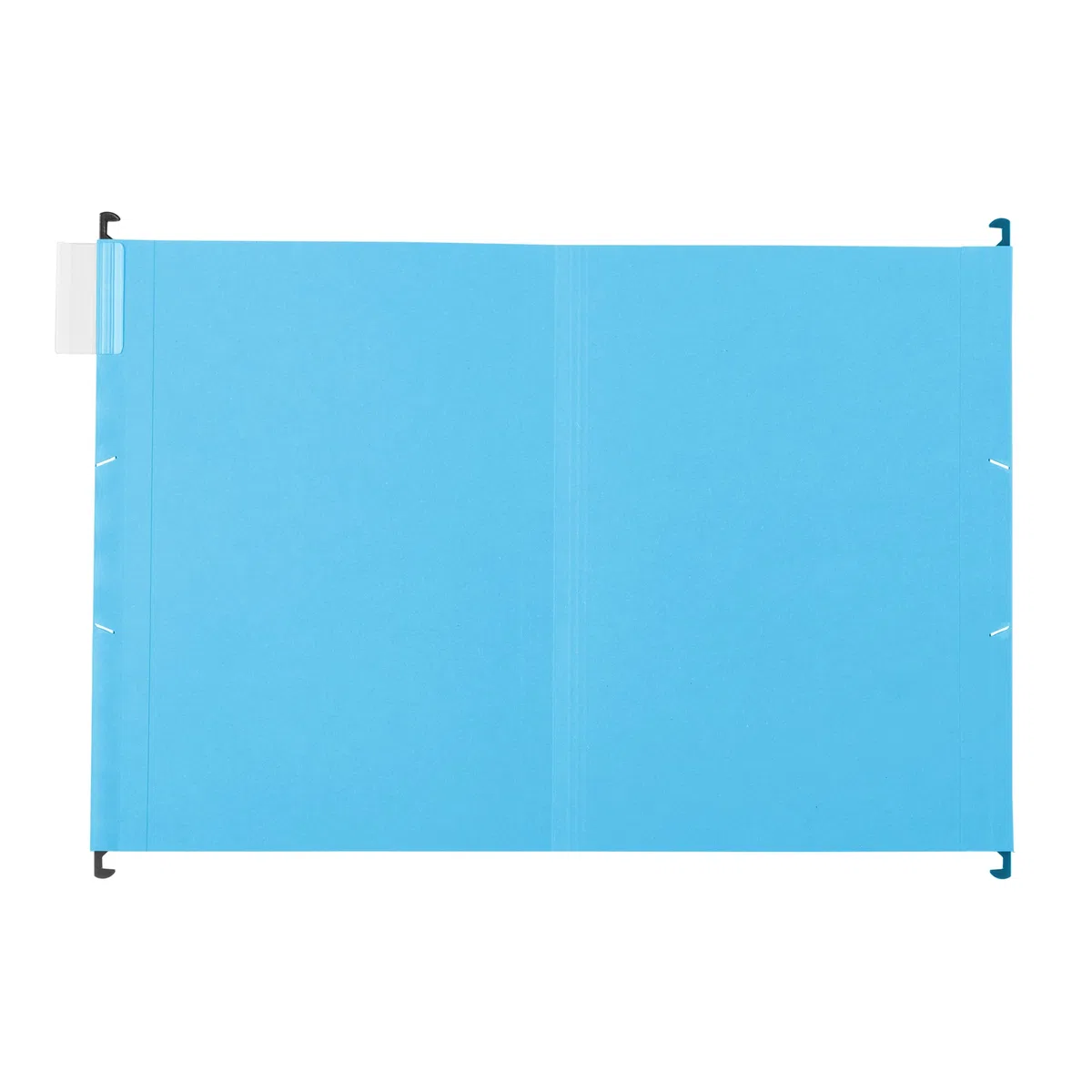 25 cartelle sospese blu per formato A4, cartelline sospese, aperte lateralmente, con cavalieri a tutto schermo