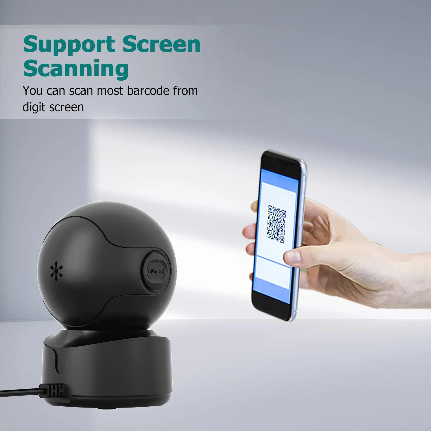 NetumScan Scanner automatico di codici a barre da tavolo, USB rilevamento a mani libere di immagini di codici a barre QR 1D 2D per supermercati, negozi al dettaglio, sistemi di biblioteche Pos NSA5