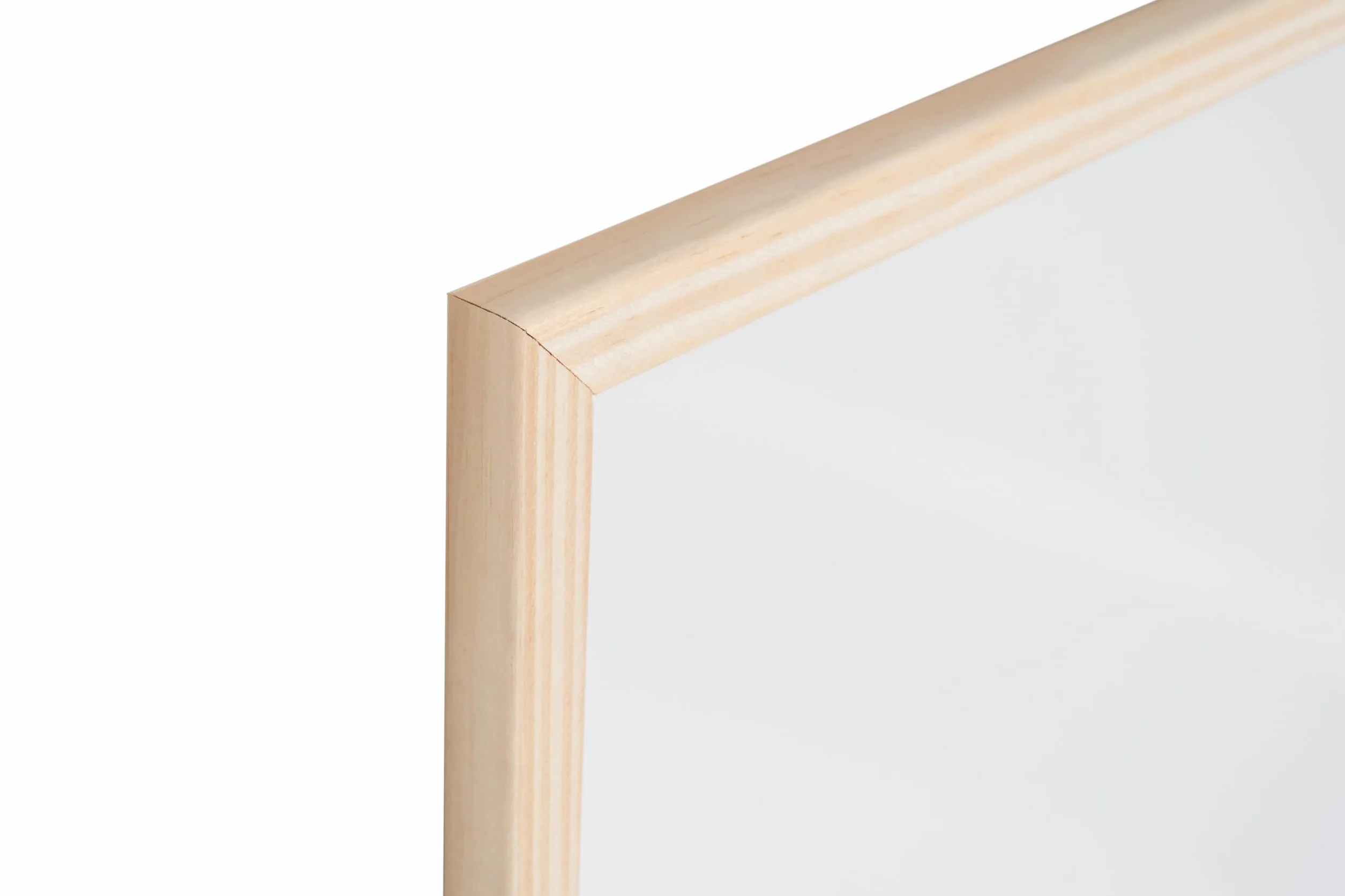 Bi-Office Lavagna Magnetica Bianca Basic Con Cornice In Legno, Superficie Speciale Cancellabile A Secco, 600 x 450 mm