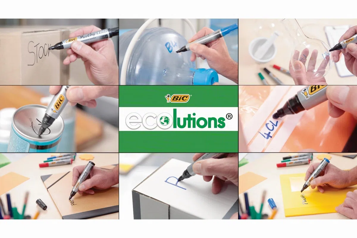 BIC Marking 2000 ECOlutions, Pennarelli Indelebili (Punta 1.7mm), Colore Nero, Confezione da 36 Unità, Cancelleria Ufficio "esclusiva amazon"
