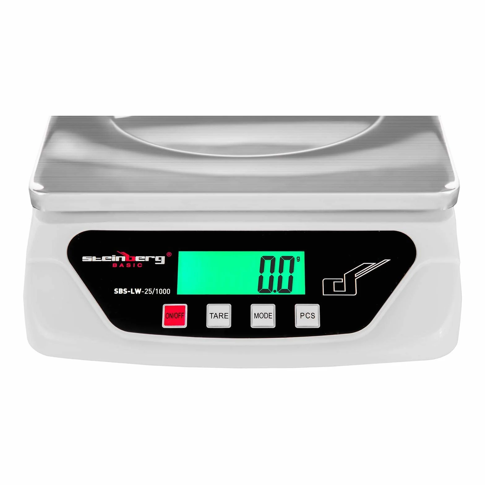Steinberg Systems Bilancia Elettronica Bilancia Digitale Pesalettere 25 kg / 1 g LCD Piatto di pesata: 21,7 x 17,7 cm SBS-LW-25/1000
