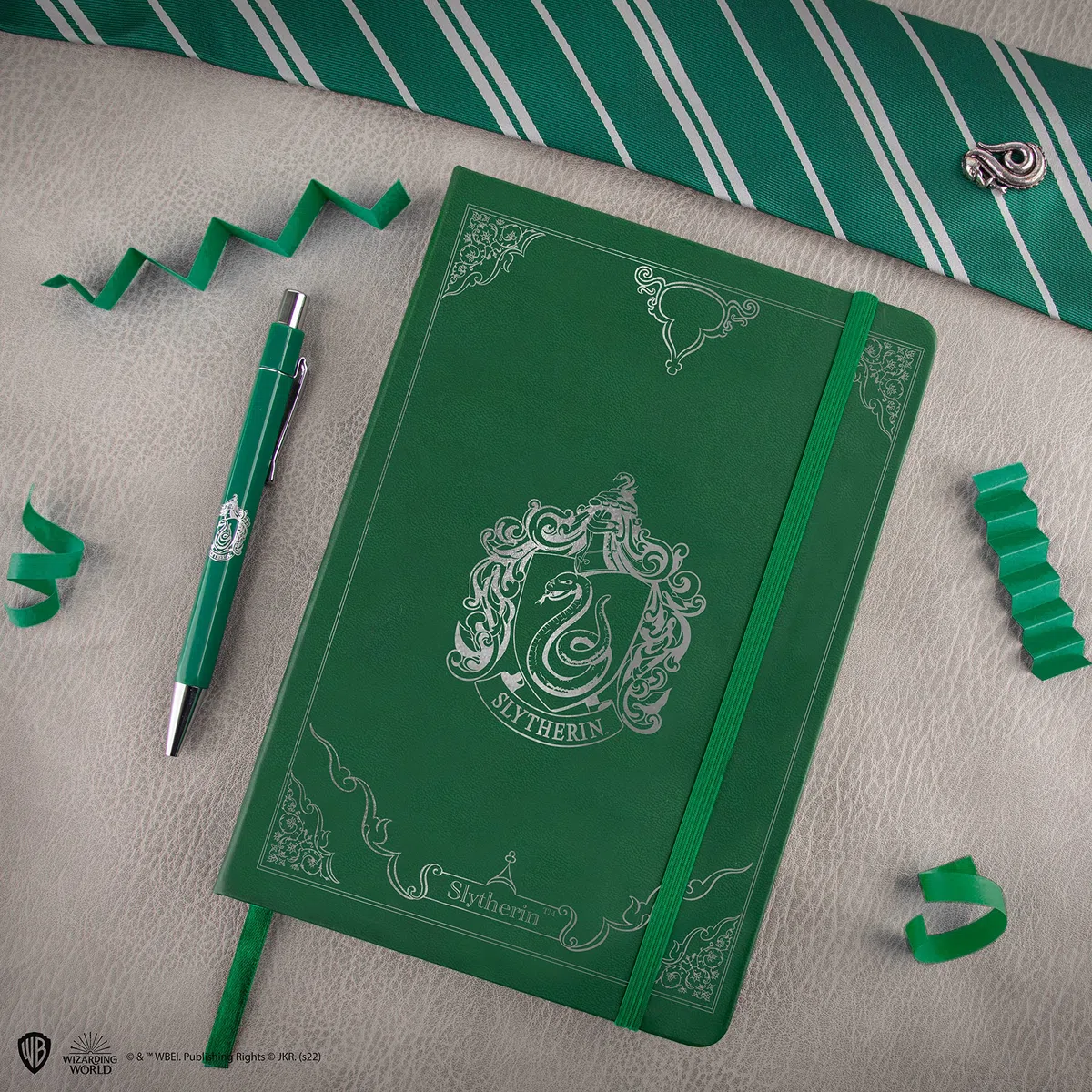 Cinereplicas Harry Potter - Set di cancelleria deluxe Serpeverde - Licenza ufficiale