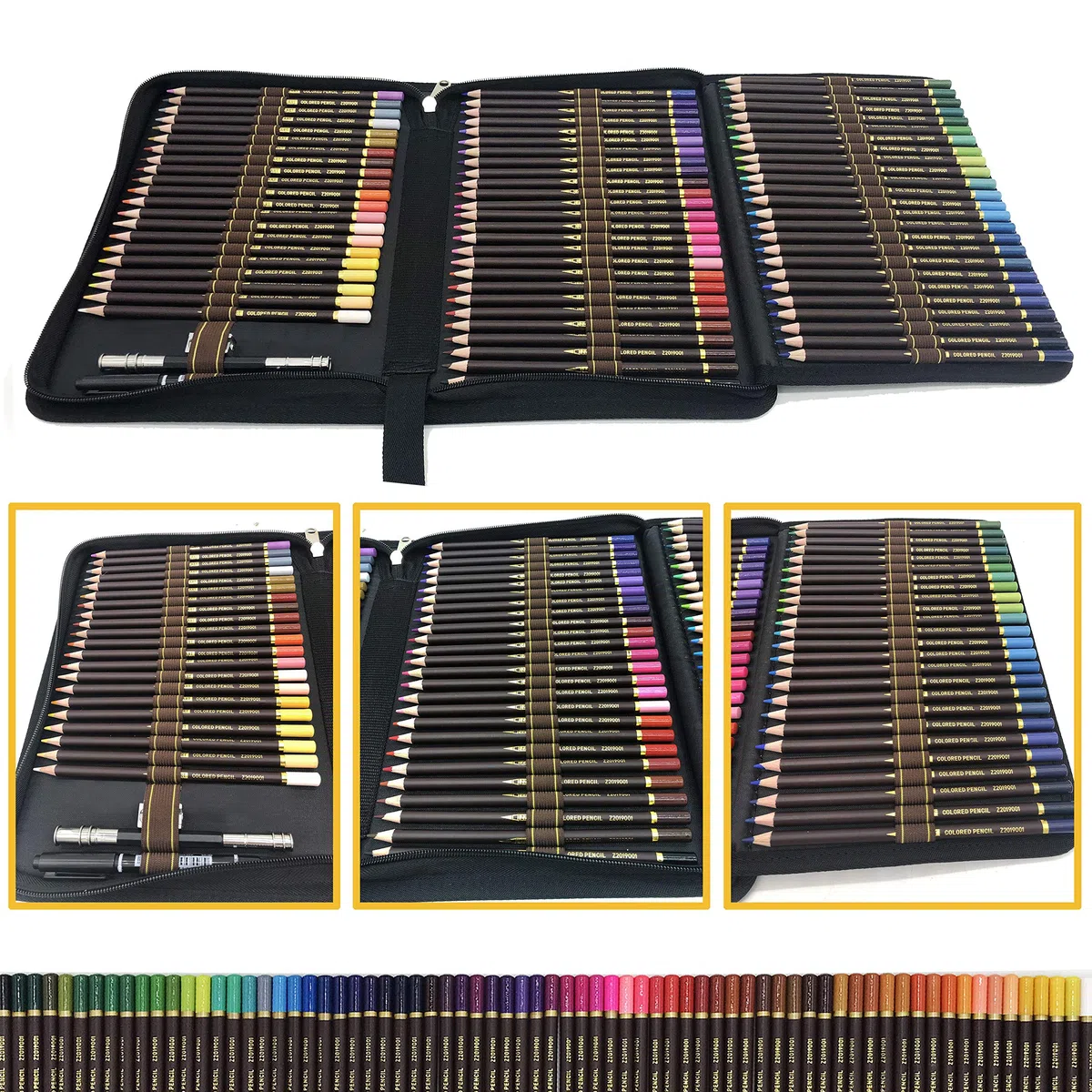 migliori kit da disegno,72 matite Colorate in astuccio portapenne grande capacità- Pastelli Professionali Adulti e Bambini
