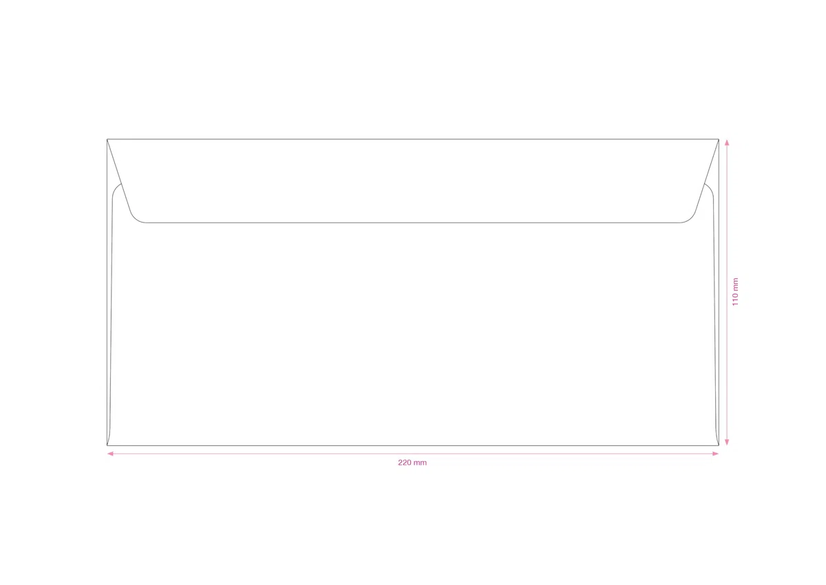 GPV 7856 - Confezione da 500 buste con finestra autoadesiva, 110 x 220, colore: Bianco