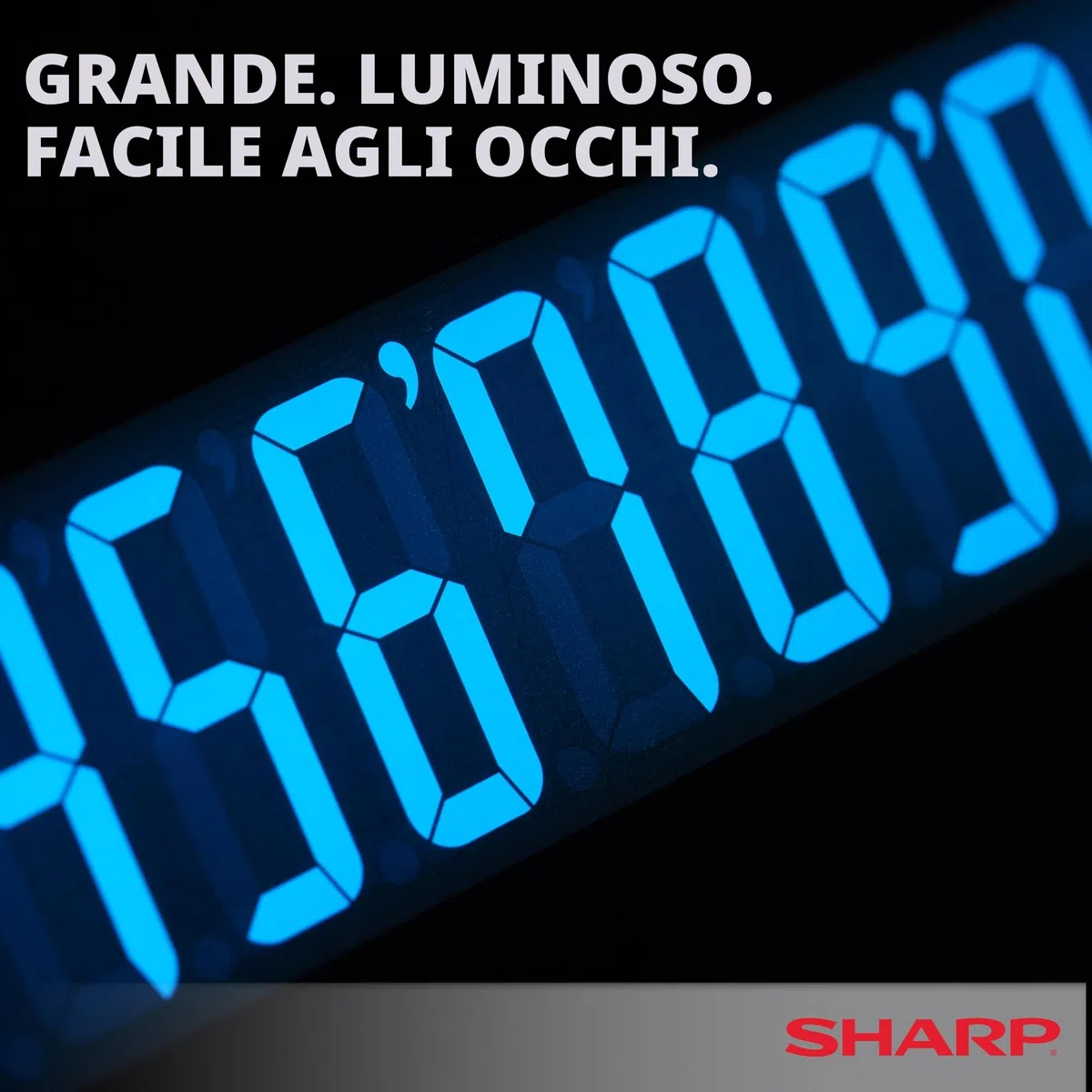 Sharp EL-1901 Calcolatrice per stampa senza carta con display LCD principale a 12 cifre