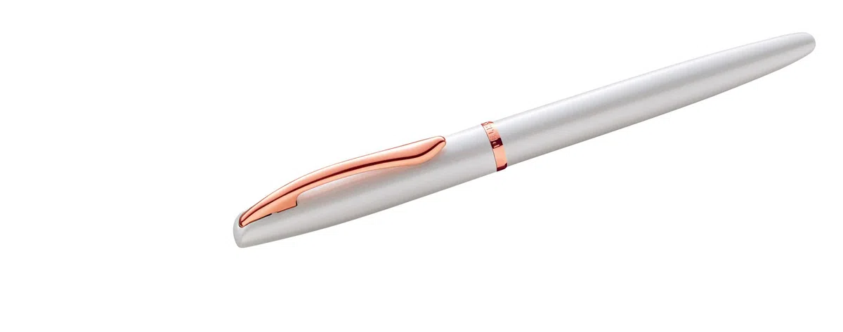 Pelikan Jazz Noble Elegance R/P36 - Penna roller e penna stilografica con incisione regalo, penne uniche con nome, regali personalizzati (madreperla bianca)