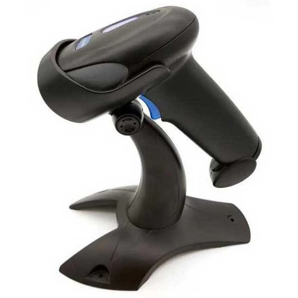 Nilox, Lettore di Codici a Barre 1D e 2D, QR con Tecnologia Laser, Con Supporto Incluso, Compatibile con Linux, Android, Windows XP, 7, 8, 10, MacOS, Nero