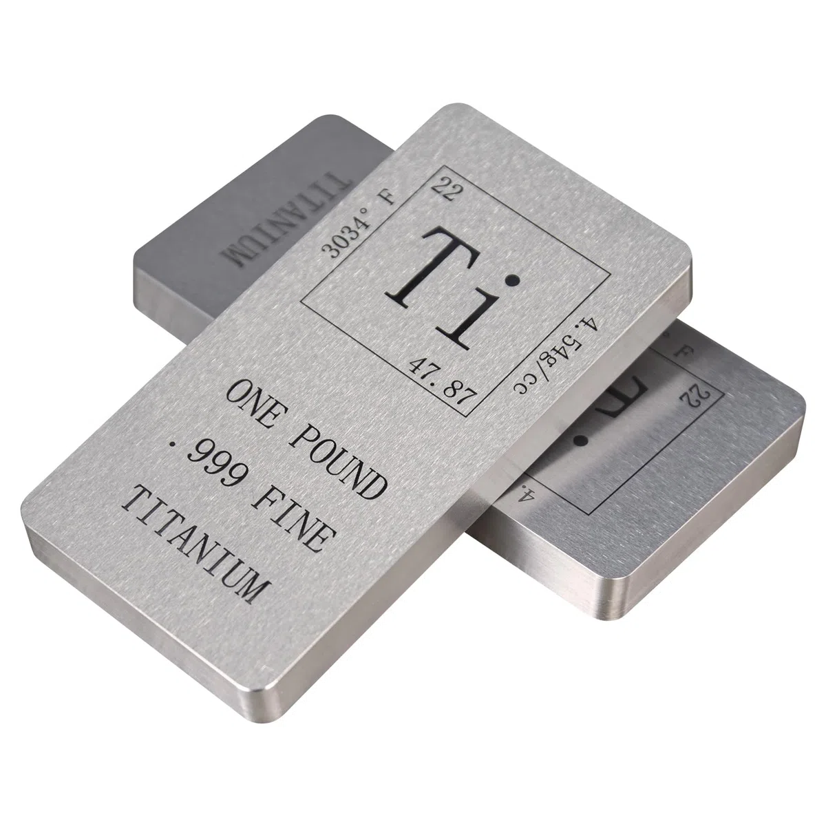 Barra in titanio elementare da 0,5 kg, in metallo 999, tavola periodica in metallo puro, design per scienza, istruzione e investimenti (titanio)