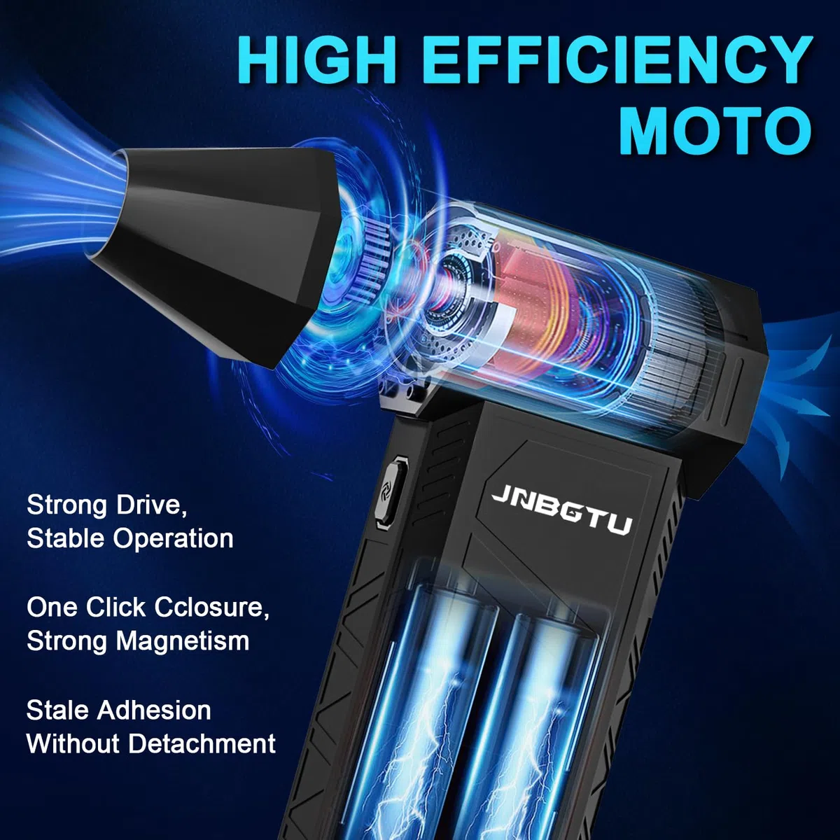 Mini ventilatore jet ad aria compressa, mini ventilatore Jet Dry, 150000 giri/min, potente mini ventilatore senza fili per computer con turbina soffiante