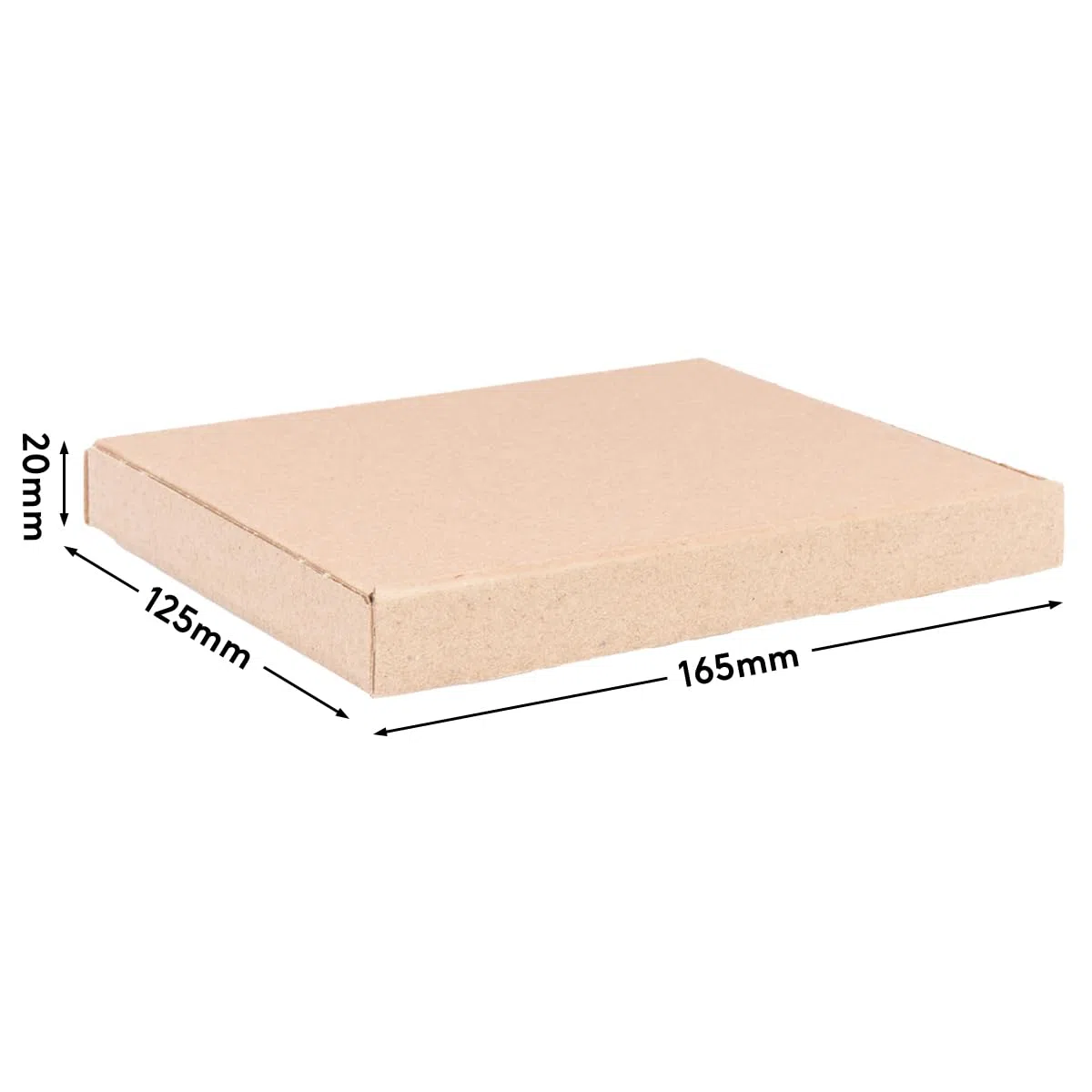verpacking 50 Scatole fustellate marroni | 16,5 x 12,5 x 2 cm - GB 0 | formato A6 | scatole per spedizioni ultra piatte