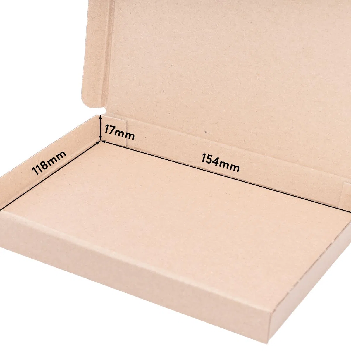 verpacking 50 Scatole fustellate marroni | 16,5 x 12,5 x 2 cm - GB 0 | formato A6 | scatole per spedizioni ultra piatte