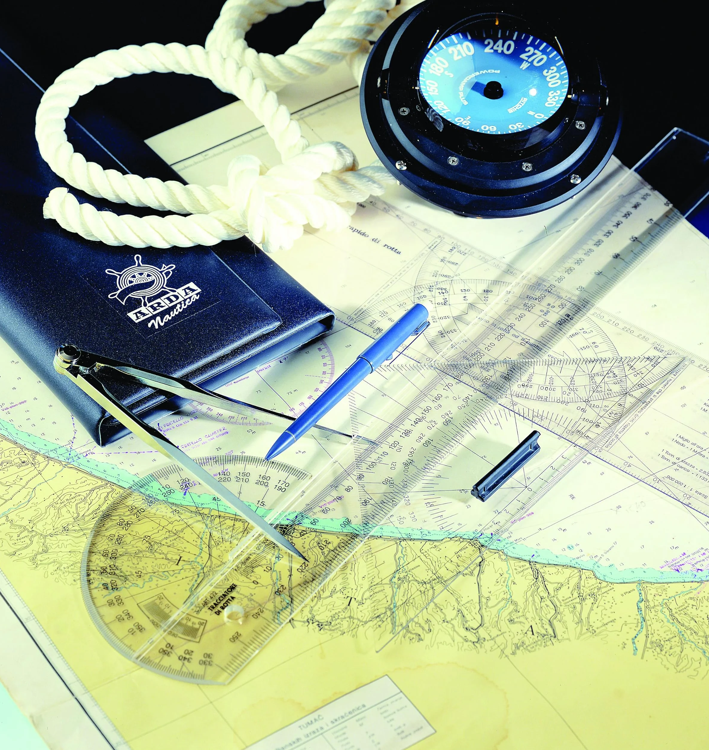 Compasso Nautico Per Carteggio Professionale In Zama 18cm Arda