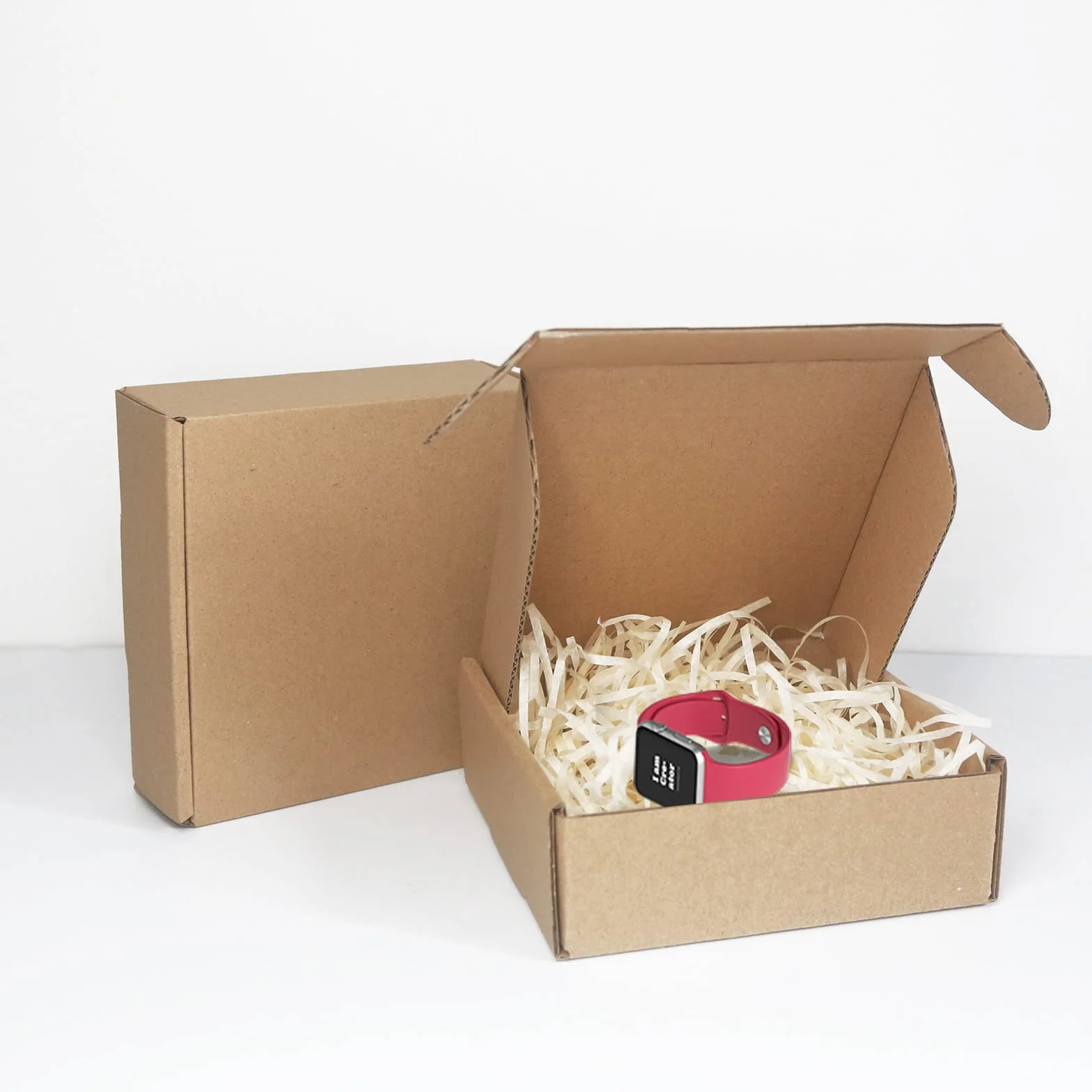 Scatole di spedizione in cartone ondulato, 120 x 120 x 40 mm grandi scatole postali per la spedizione, scatole di imballaggio marrone per affari, stoccaggio o regalo (25 pezzi)