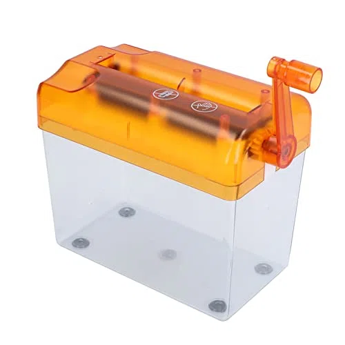 Scrivania Micro Cross-Cut Hand Shredder Per Uso Domestico Può Triturare Schede Scatola di polvere Cross-Cut Trituratore Manuale Portatile Compatto Per