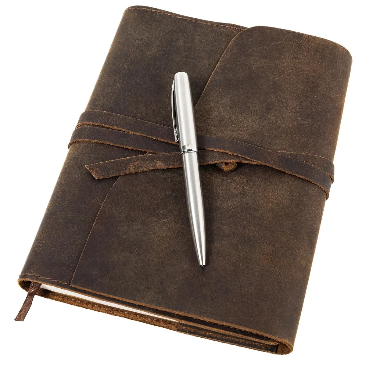 moonster Quaderno Appunti Ricaricabile in Pelle, Block Notes da Donna e Uomo, Blocco Appunti in Pelle con Penna e Fogli a Righe, Quaderno A5, Quaderno di Viaggio, Taccuino Vintage