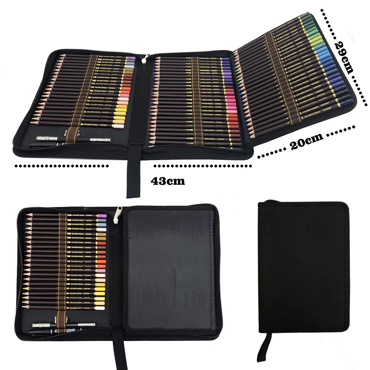 migliori kit da disegno,72 matite Colorate in astuccio portapenne grande capacità- Pastelli Professionali Adulti e Bambini