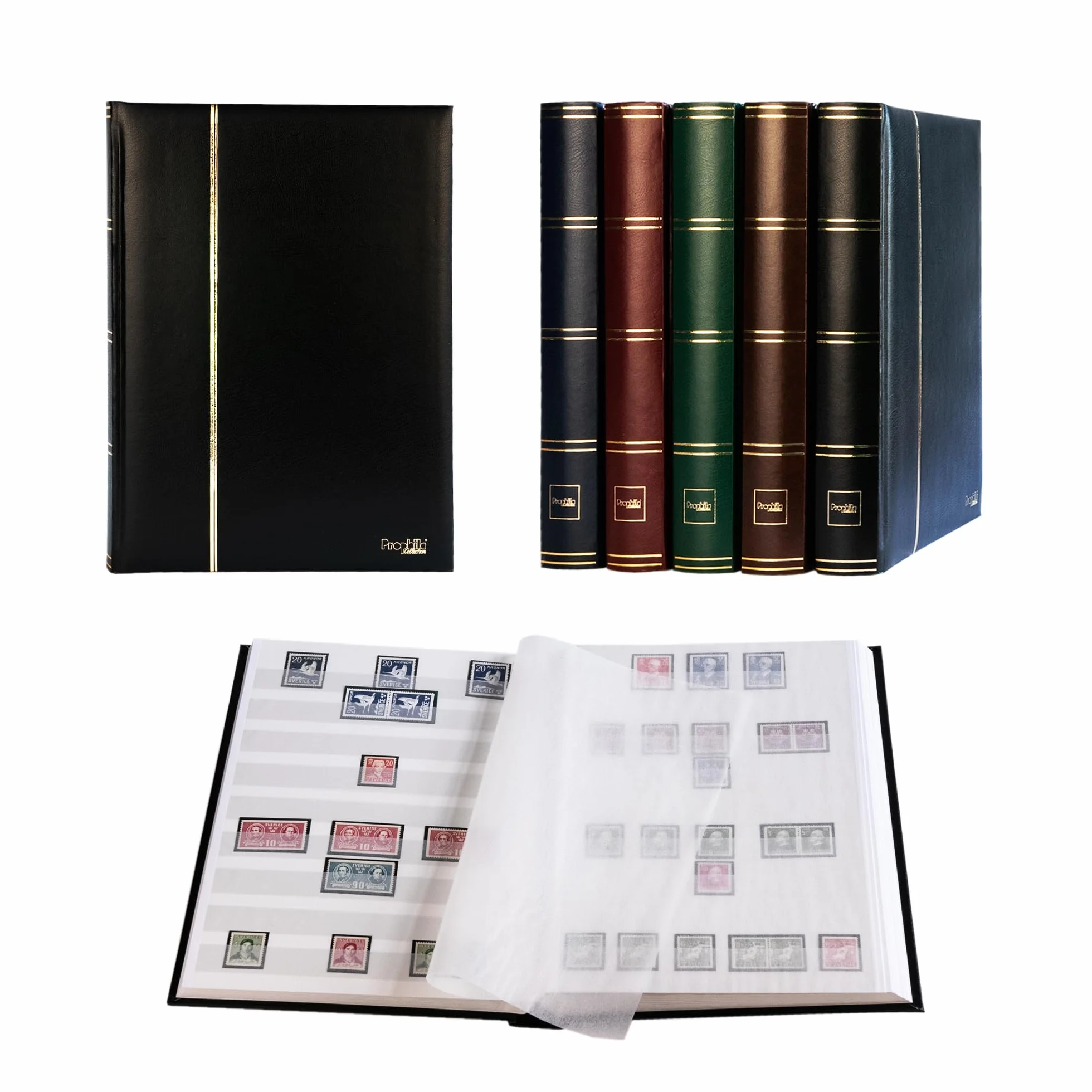 Prophila Leuchtturm classificatori 60 pagina bianco, nero colori