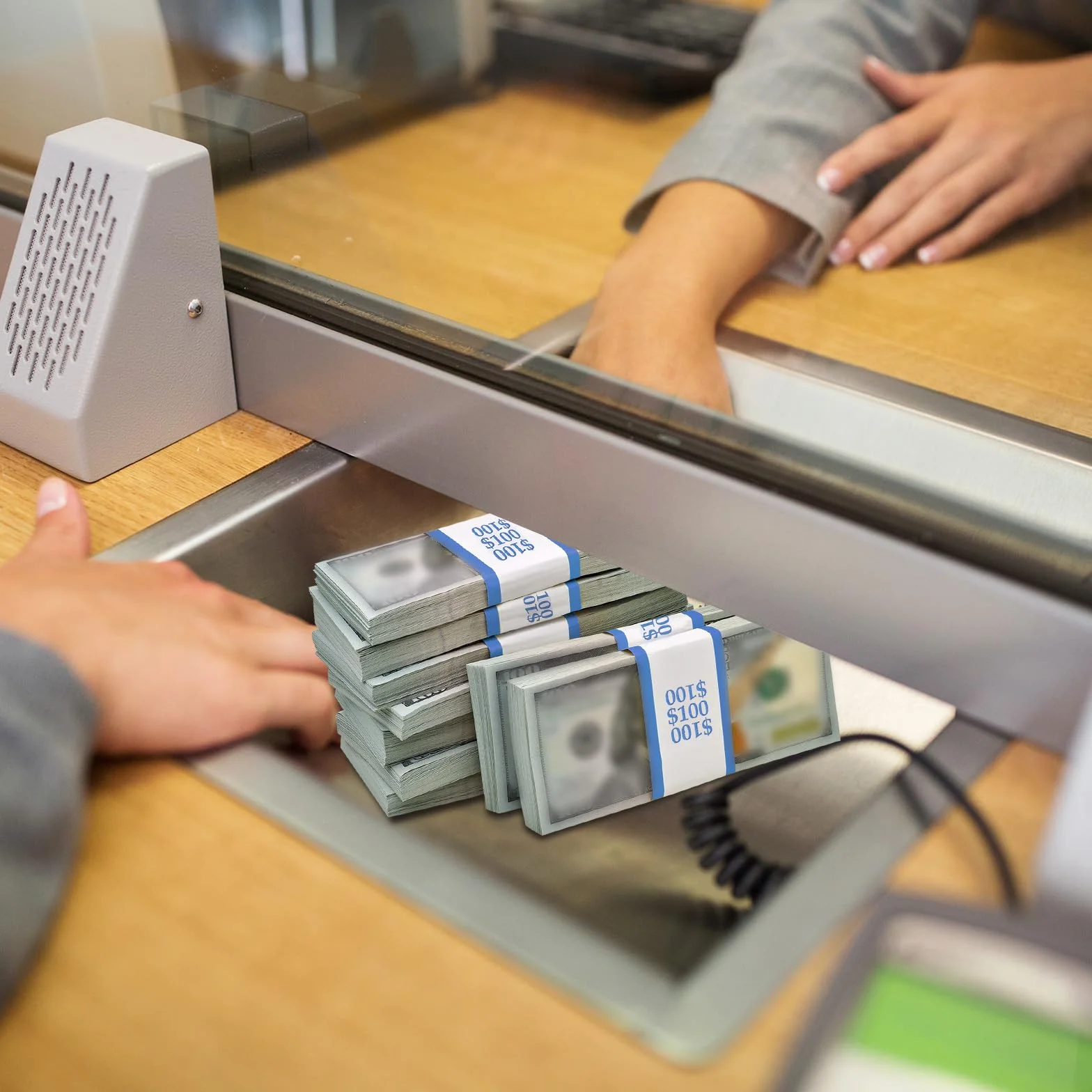 PATIKIL Valuta Cinturino Pacchetti 330 Pacchetti Viola/Marrone/Giallo Dollaro1000/Dollaro2000/Dollaro5000 Auto Sigillo Contanti Cinturini Buste Denaro Conto Involucri per Dollaro