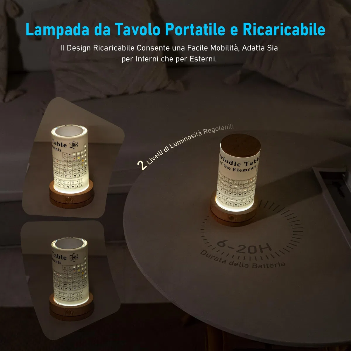 Jeebel Tavola Periodica degli Elementi Reali, Tavola Periodica in Acrilica con LED Supporto, 83 Campioni Chimico di Elementi Veri, Periodic Table per Insegnamento Strumento Regalo Creativo Artigianato