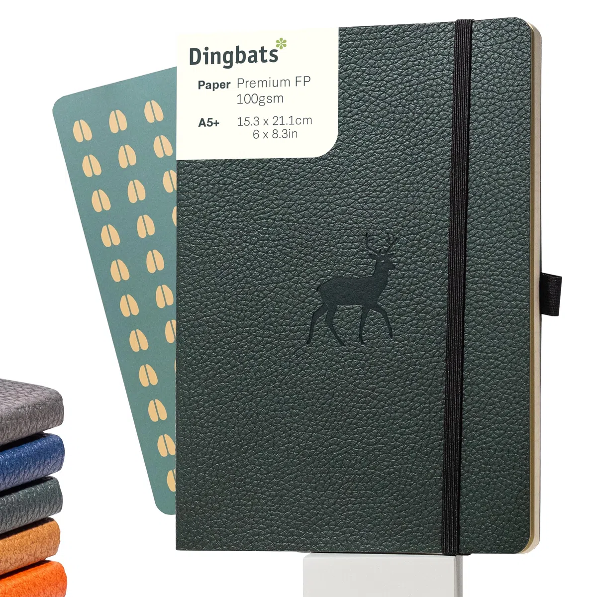 Dingbats* - Taccuino a Righe A5 - Copertina Morbida - Pagine Spesse Perforate - Esperienza Versatile, Pelle Vegana, Segnalibro, Portapenne