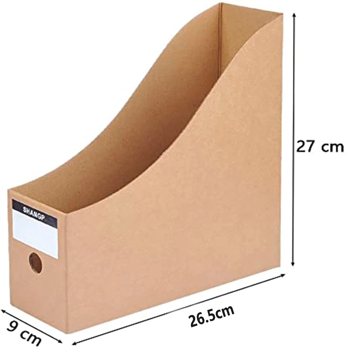 6 Pezzi Portariviste Ufficio，Portariviste per Documenti per Organizzatore per Dormitorio Scolastico Ufficio Archiviazione di File Domestici (Cachi)