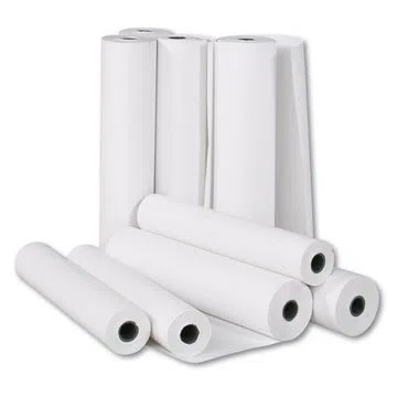 6 ROTOLI CARTA PLOTTER 42cm X 50mt CAD BIANCO 90gr STAMPA PROFESSIONALE PROGETTI