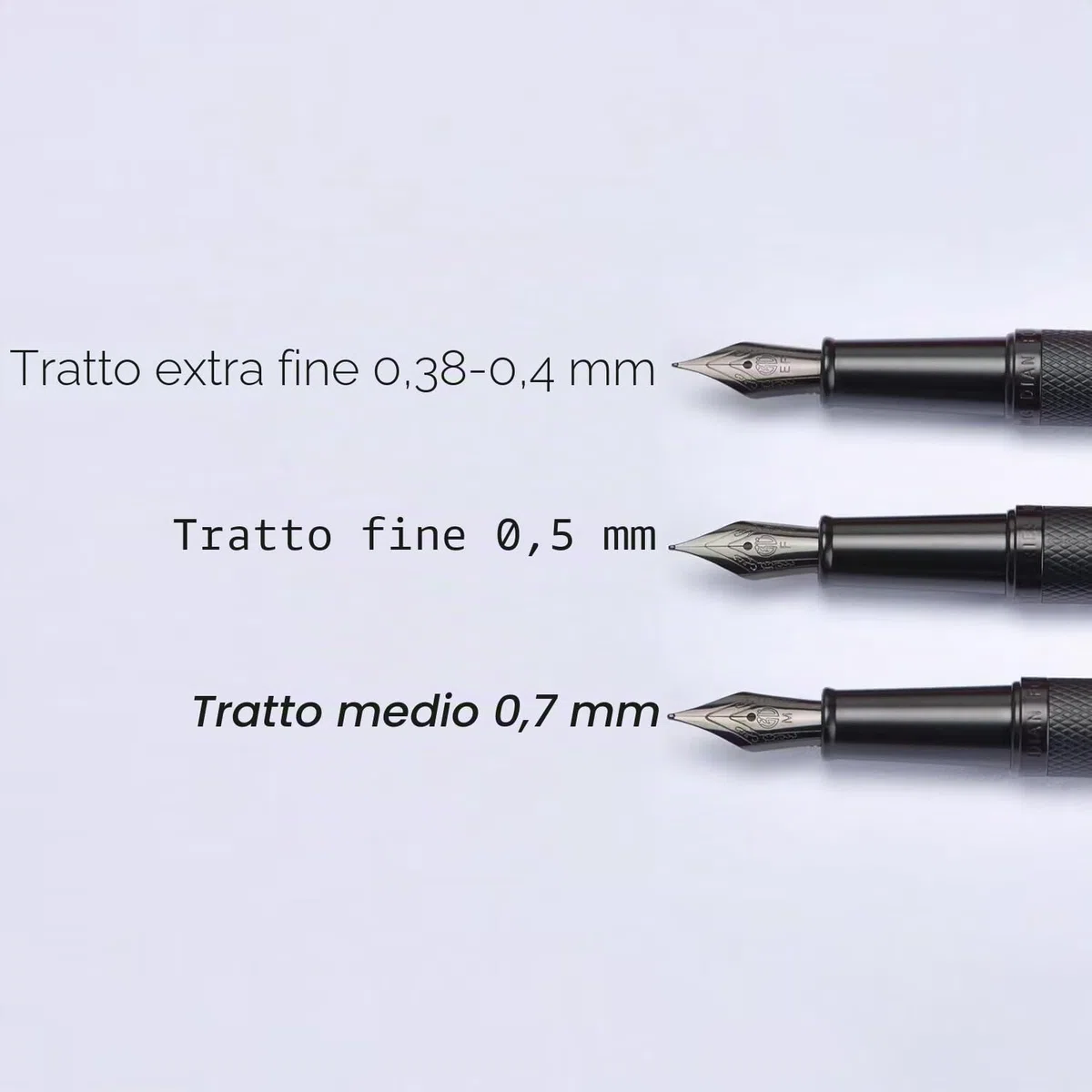 Hongdian Penna stilografica con pennino fine, design classico, set regalo con converter e custodia in metallo, colore: nero