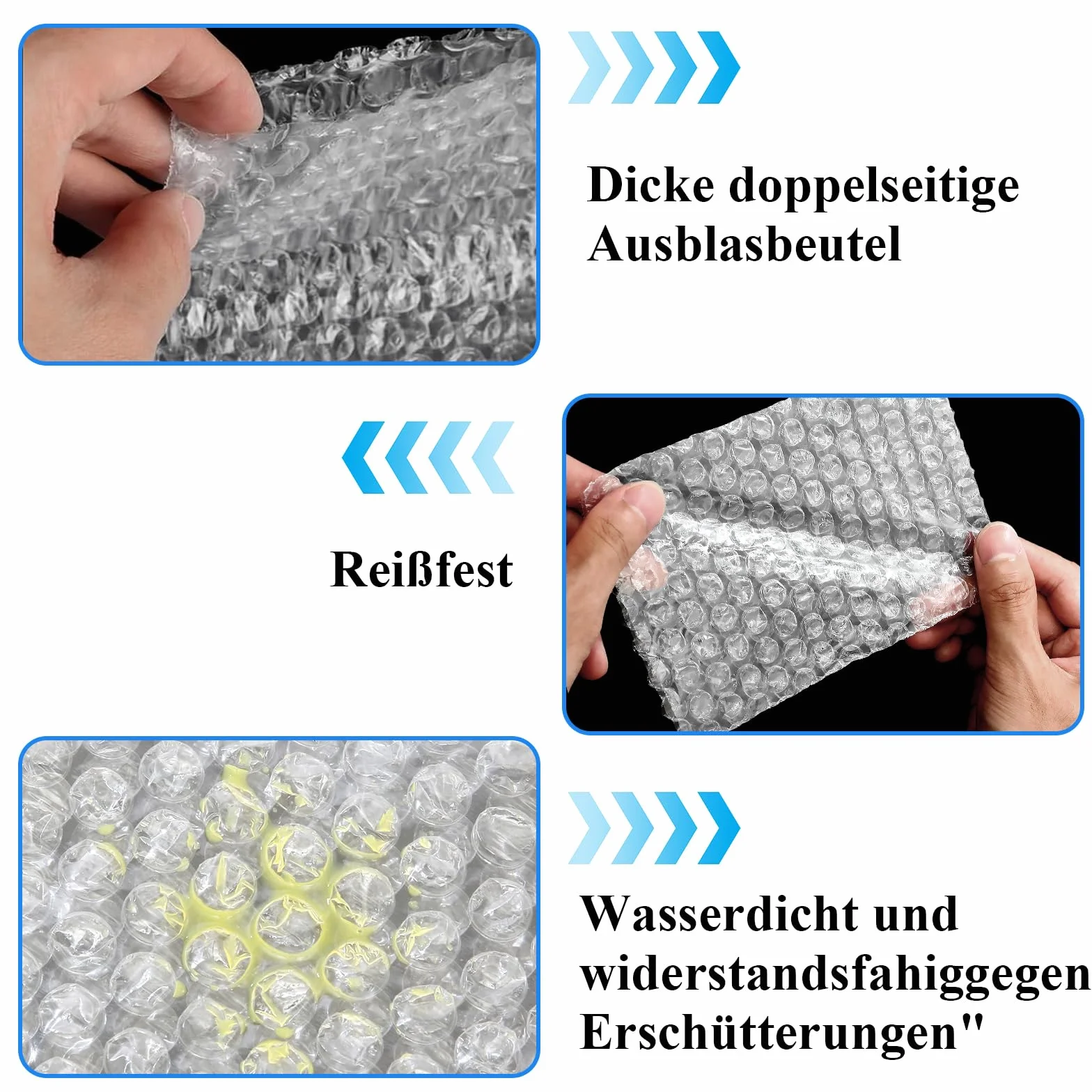 200 Pezzi Pluriball Imballaggio 10 x15 CM,Plastica Pluriboll,sacchetti a bolle d'aria,per Carta Imballaggio Bolle per Imballaggio Oggetti Fragili Trasloco
