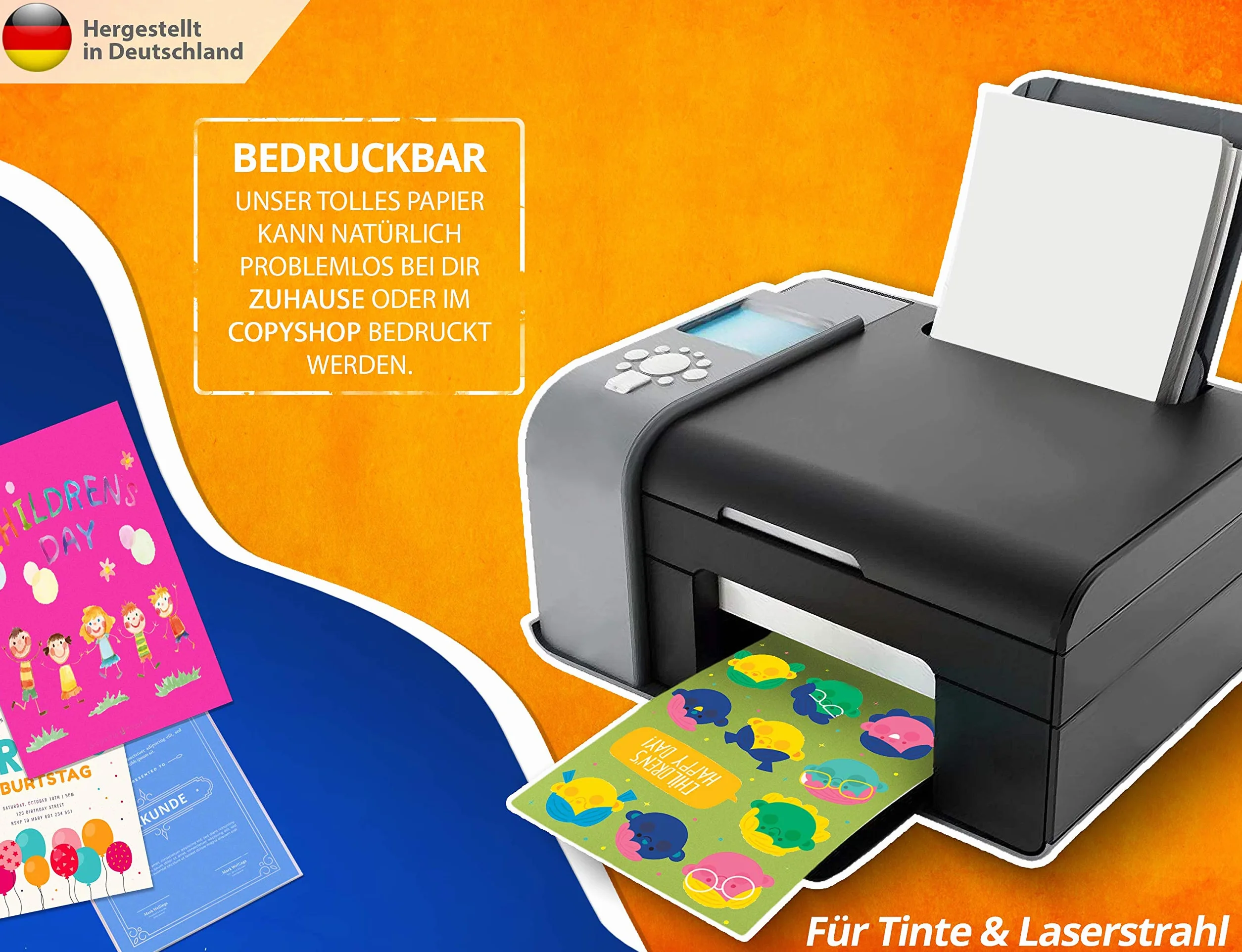 Carta da stampa 200 g/m2 A4 – 250 fogli – Carta di alta qualità bianca neve – formato DIN – fotografica bianca non stampata – fotografica opaca, lettere, cartone, presentazioni, fai da te,
