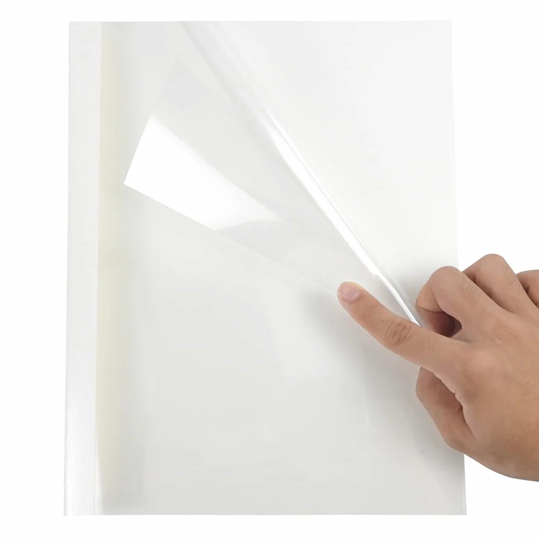 RAYSON Copertine per Rilegatrice Termica Multi Misura, 15-100 Fogli, 2/3/4/6/12 mm, A4, Bianco, Pezzi 25