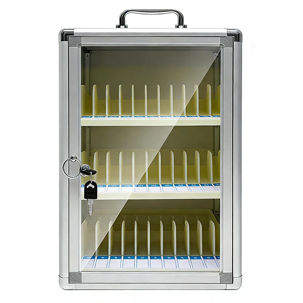 Armadietto Porta Cellulari,con Numerazione e Serratura,per Aule d'esame in Uffici e Scuole (36 Slot)