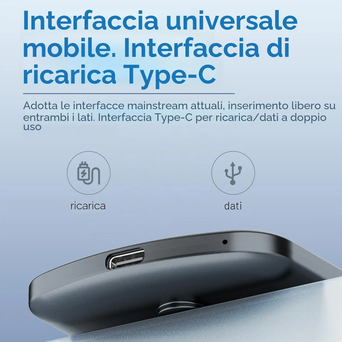 Bisofice Registratore vocale digitale AI 64 GB, supportato da ChatGPT Supporta 60 lingue, trascrizione e traduzione in tempo reale, motore STT intelligente