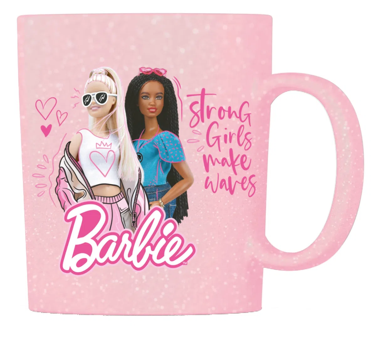 ILS I LOVE SHOPPING Set Regalo Portamerenda + Tazza in confezione regalo Senza BPA per Bambini Merenda Scuola Asilo BARBIE