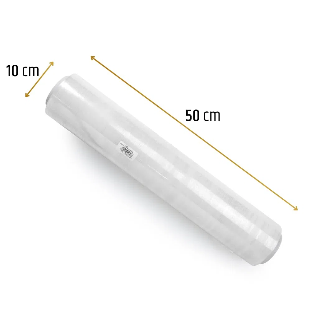 PENNELLIFICIO 2000 | Bobina Film Estensibile, Pellicola Trasparente per Imballaggio, altezza 50 cm e peso 2,4 kg - Made in Italy