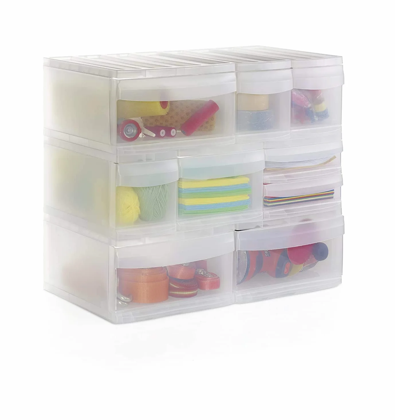 Rotho Cassettiera Systemix con 1 cassetto, plastica (PP) senza BPA, antracite/trasparente, L (39,5 x 34 x 20,3 cm)
