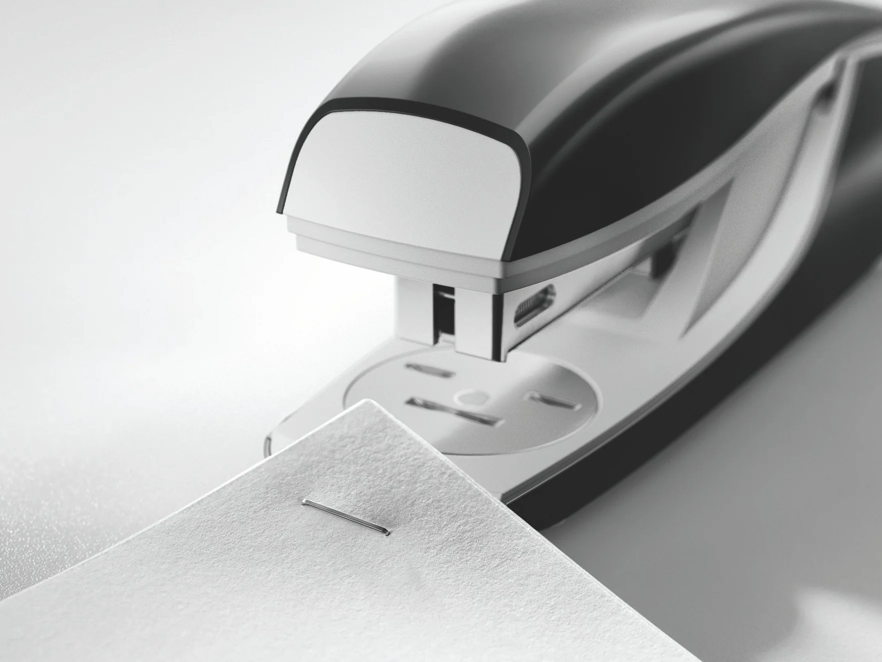 Leitz Cucitrice da Ufficio, Capacità fino a 40 Fogli, Design Ergonomico in Metallo, Include Punti, Gamma NeXXt, Nero